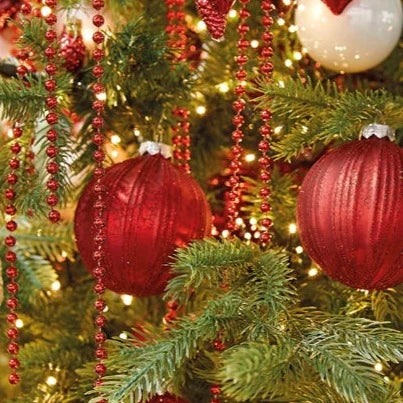 Red Large Bead Christmas Garland 270cm