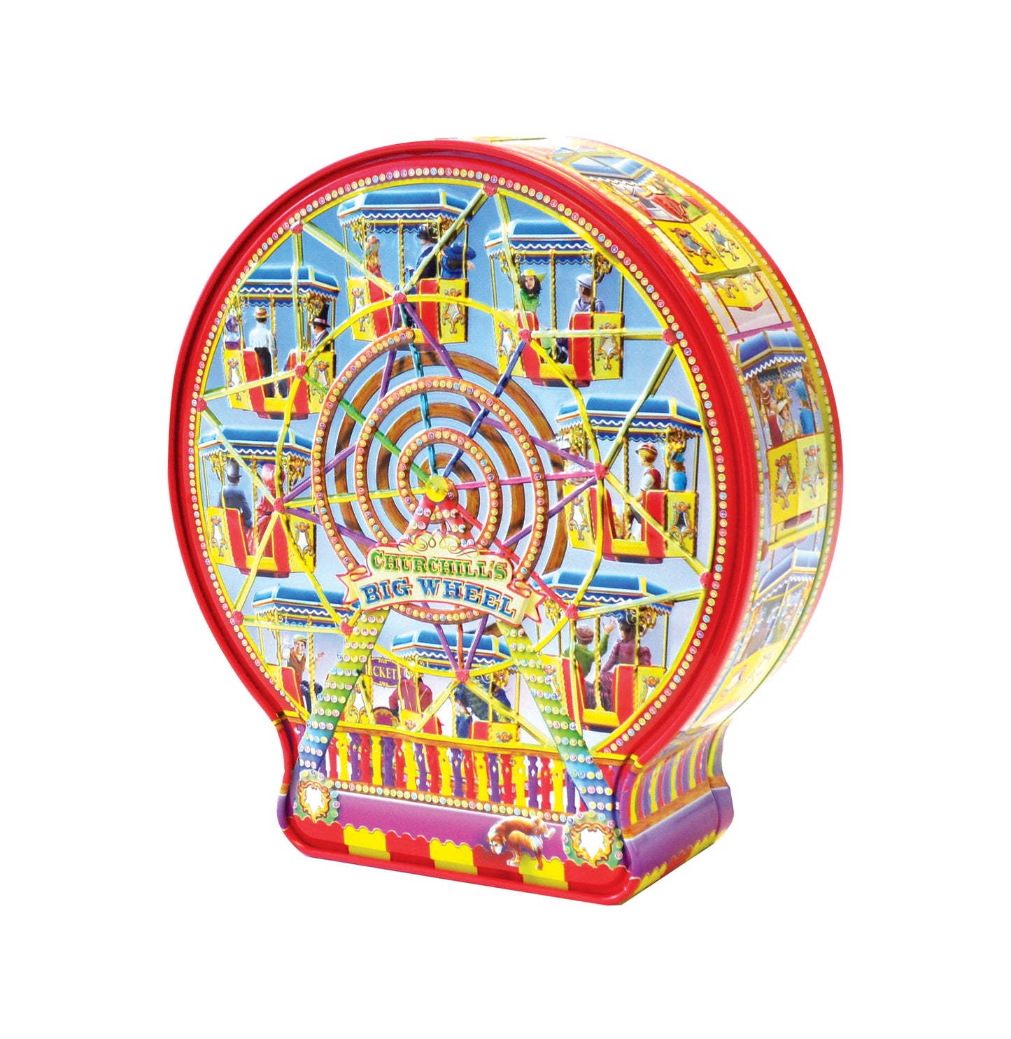 Churchill's Big Wheel Clotted Cream Vanilla Fudge Christmas Tin