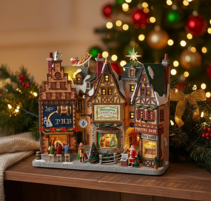 Xマスオルゴール LEMAX バーガーショップ ライトハウス イルミネーション Xマスオルゴール LEMAX バーガーショップ ライトハウス