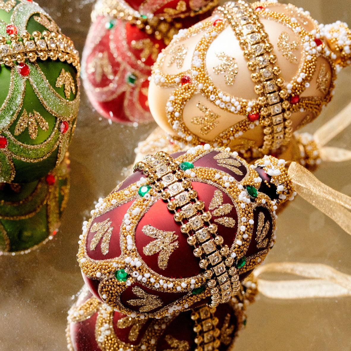 Faberge Egg Hanging Christmas Bauble Decoration