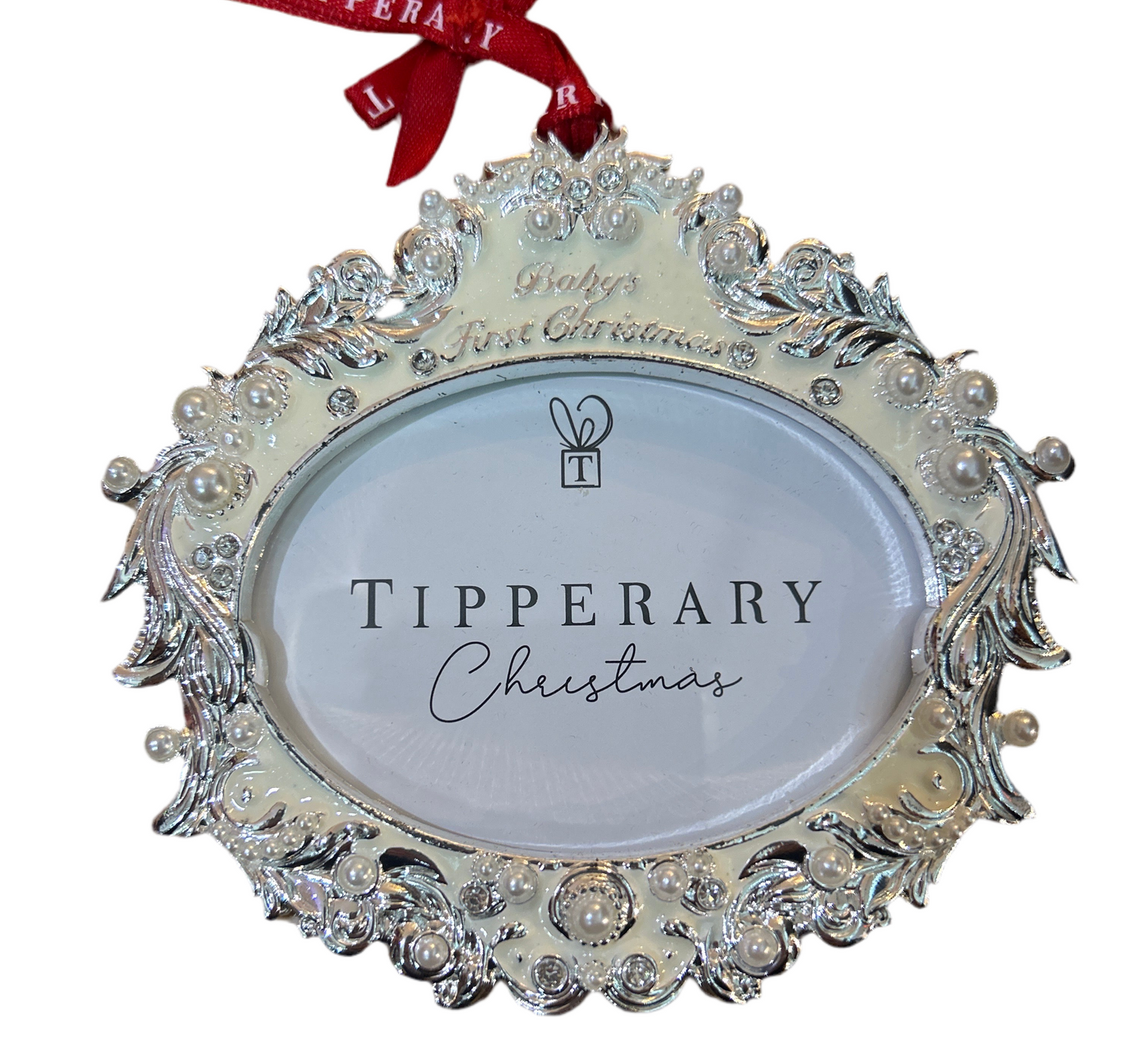 Pearl 1st Christmas Frame Decoration
