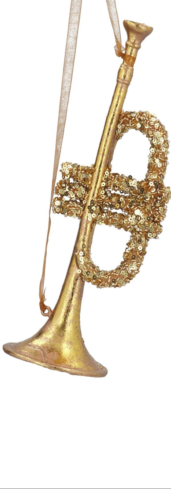 Large Gold Instruments Christmas Hanging Decoration