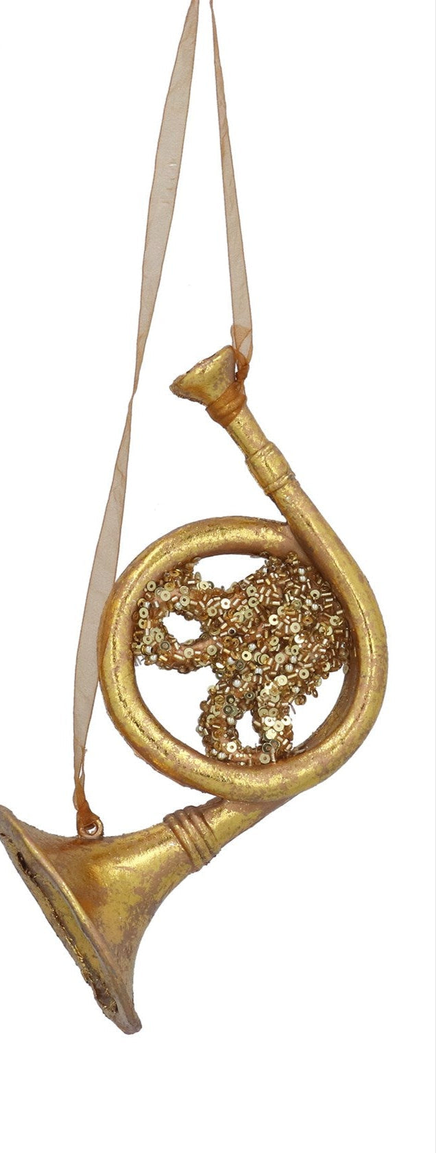 Large Gold Instruments Christmas Hanging Decoration