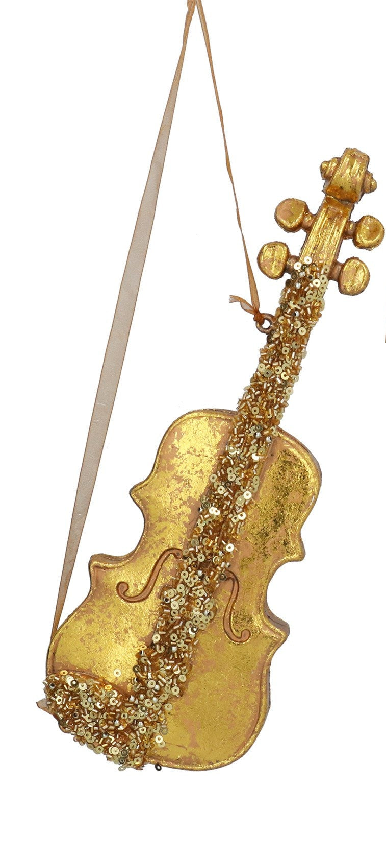 Large Gold Instruments Christmas Hanging Decoration