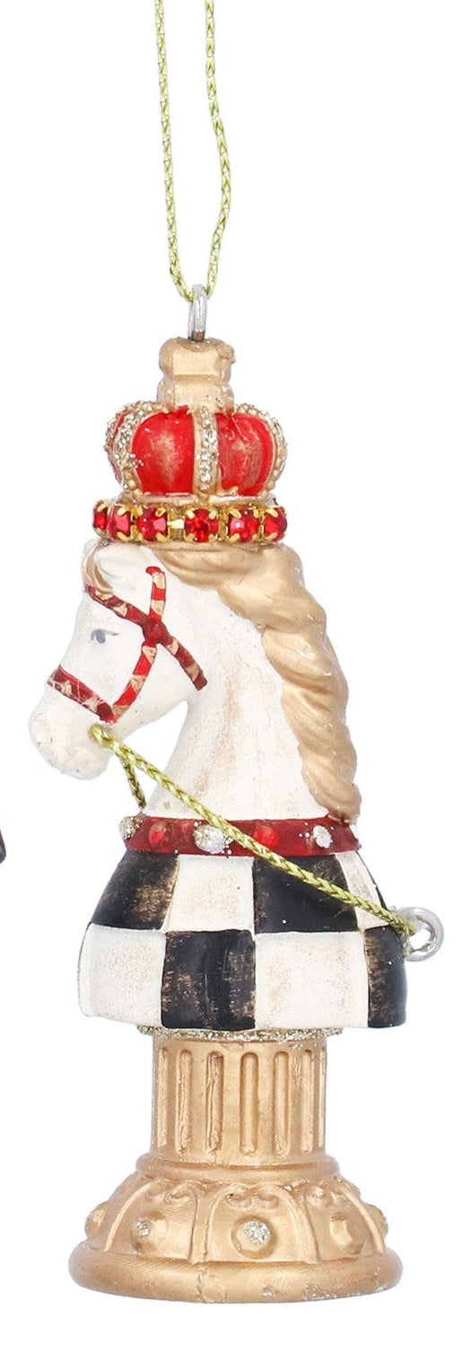Checker Chess Pieces Christmas Hanging Decoration