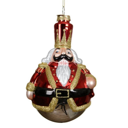 Nutcracker Glass Christmas Bauble