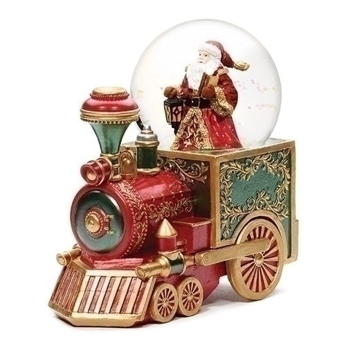 Santa Train Musical Glitter Snow Globe
