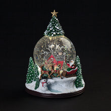 Load image into Gallery viewer, Christmas Snow Globe Winter Village Scene
