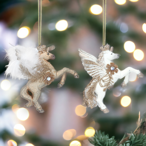 Flying Unicorn Christmas Tree Decorations