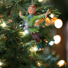 Load image into Gallery viewer, Peter Pan Hanging Christmas Tree Decoration
