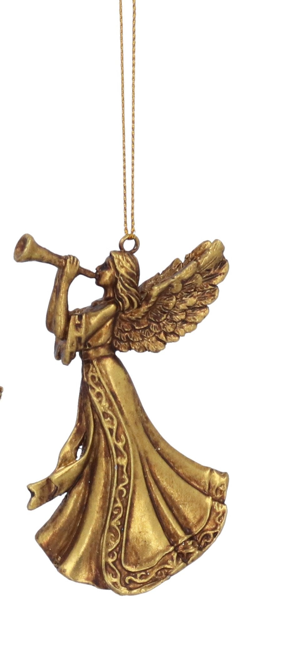 Gold Angel Christmas Hanging Decoration