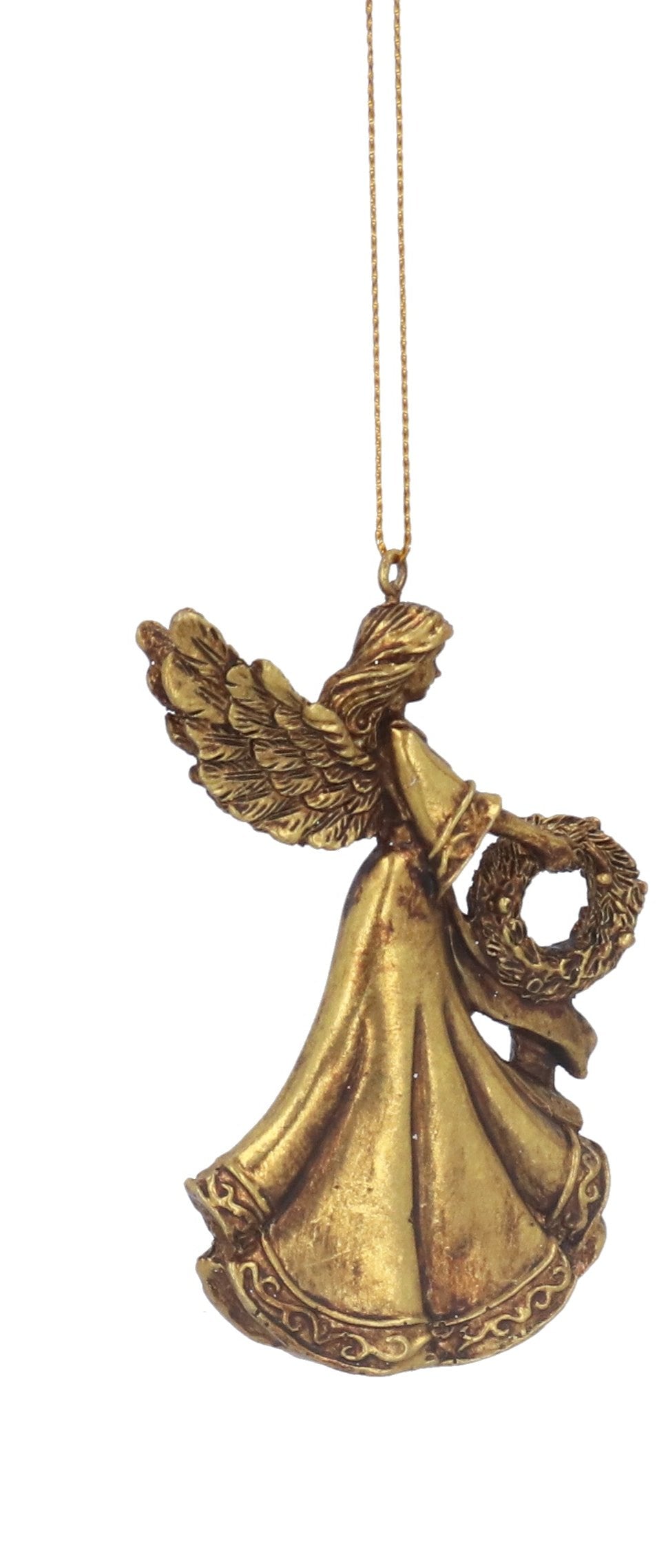 Gold Angel Christmas Hanging Decoration