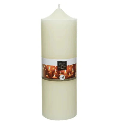 Cream Paraffin Wax Church Candle 25cm