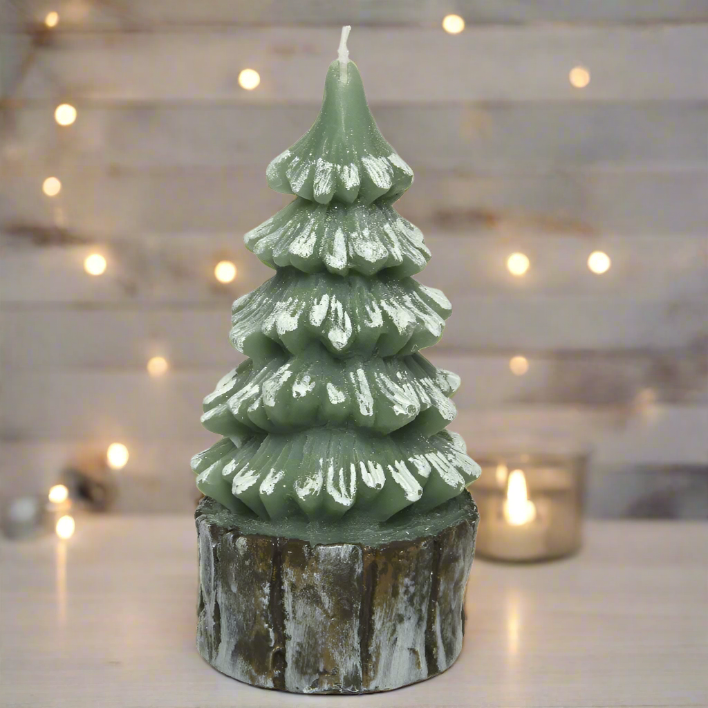 Christmas Tree Wax Candle 17.3cm