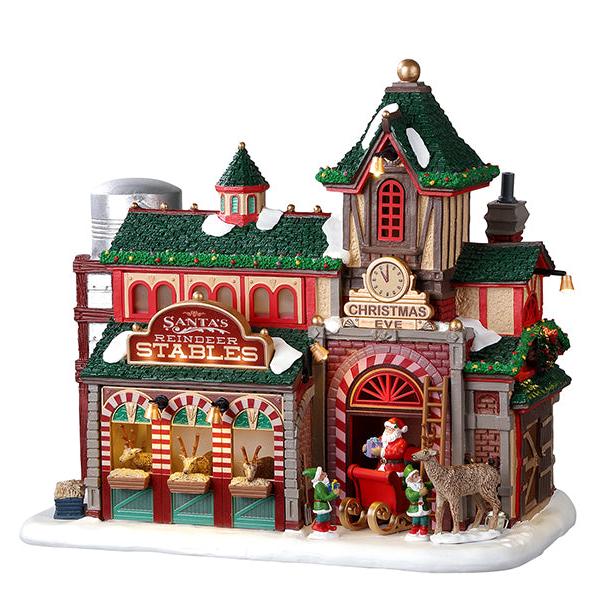 Lemax Santa's Reindeer Stables Village Decoration