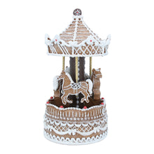 Load image into Gallery viewer, Gingerbread Christmas Carousel Music Box
