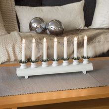 Load image into Gallery viewer, White 7 Bulb Candle Bridge
