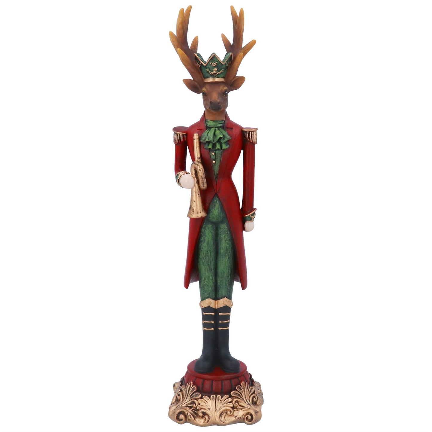 Reindeer Trumpeter Christmas Ornament