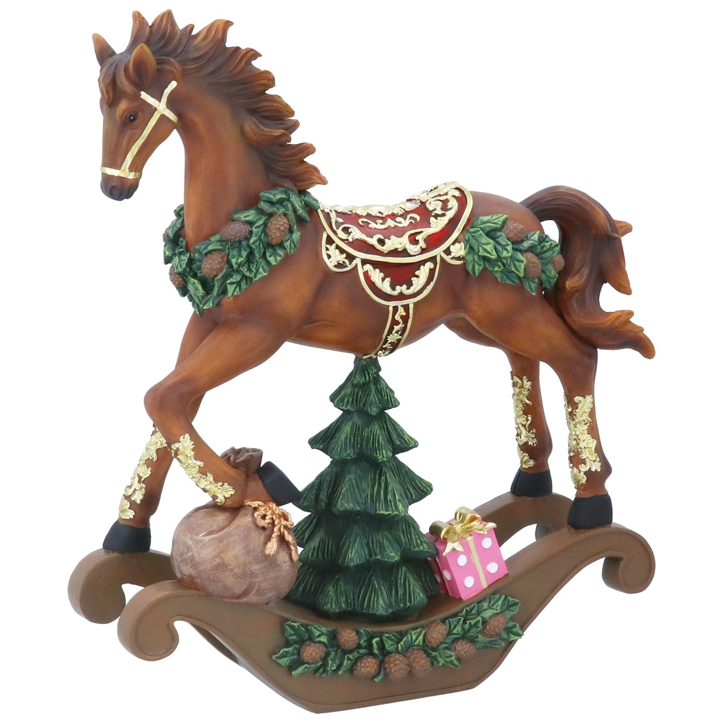 Ornate Rocking Horse Christmas Ornament
