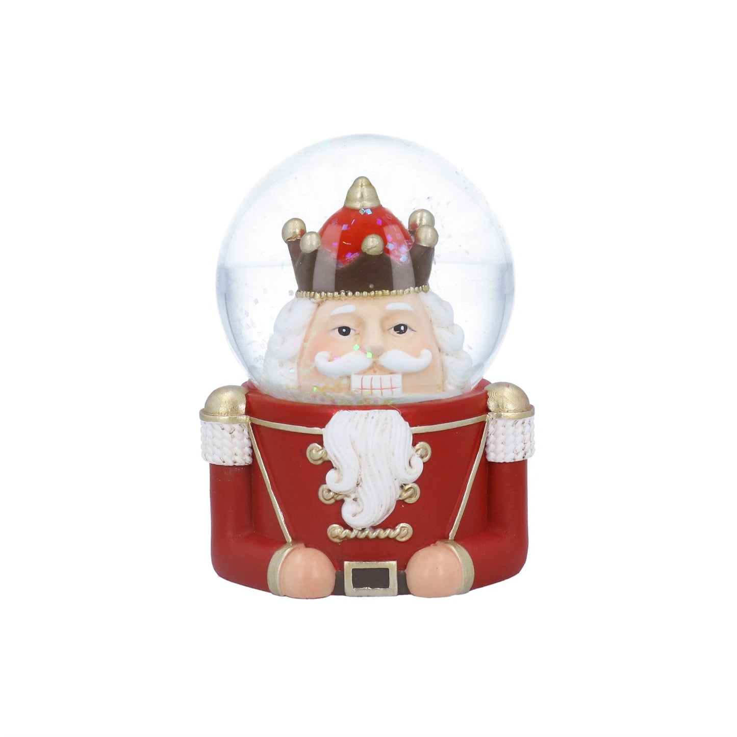 Nutcracker Head Christmas Snow Globe
