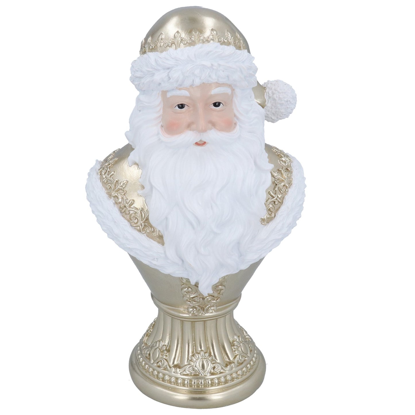 Decorative figure of Santa Claus on a white background