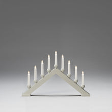 Load image into Gallery viewer, Beige 9 Bulb Candle Bridge

