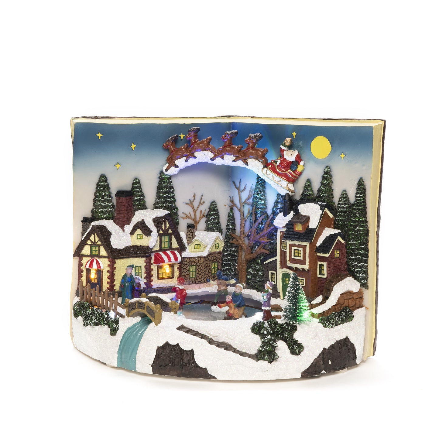 Konstsmide Book Decoration with Christmas Scene