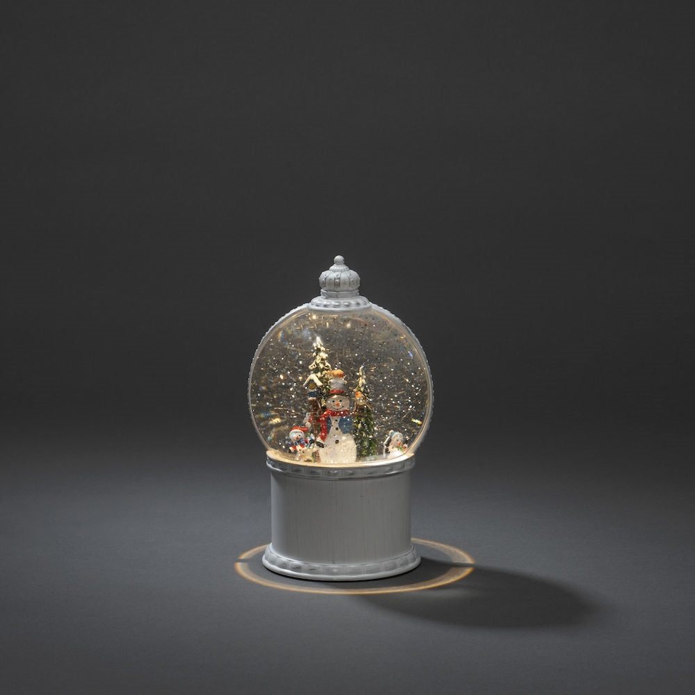Konstsmide Snowmen Scene Christmas Water Spinner Lantern Decoration