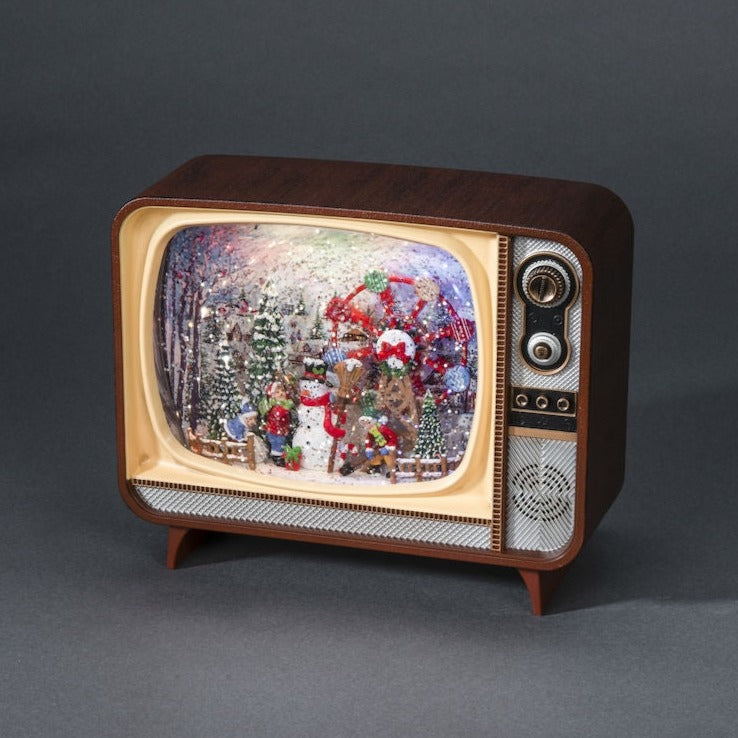 Snowman Scene Musical TV Christmas Water Lantern