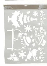Christmas Scene Snow Stencils