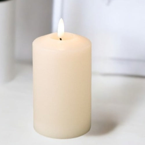 Cream Church Christmas Candle LED Wick 14.5cm