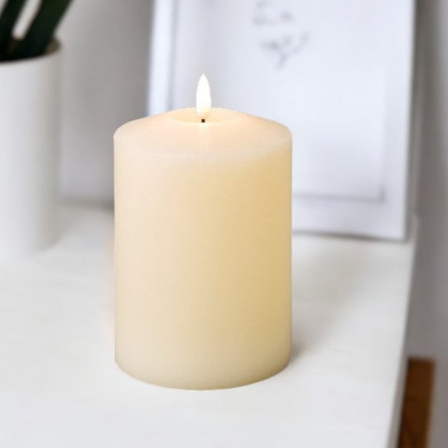 Cream Church Christmas Candle LED Wick 16cm