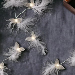 Angel Wings Feathered String Lights