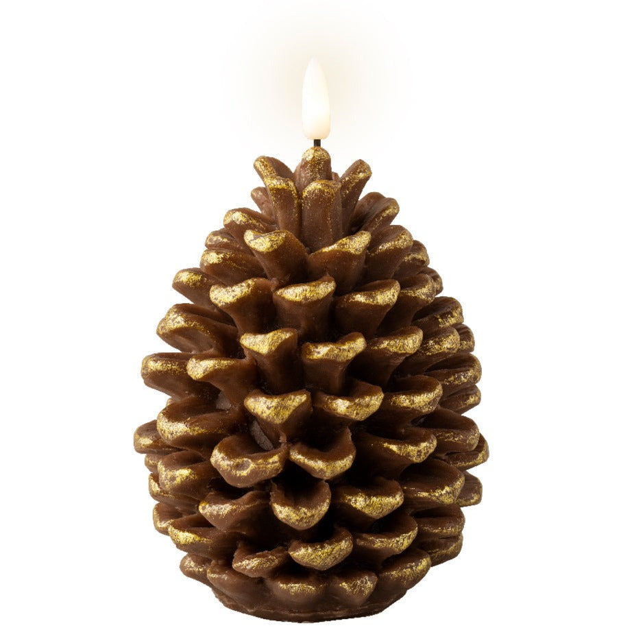 Pinecone LED Christmas Candle 15.6cm