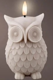 Grey Owl LED Wick Wax Christmas Candle
