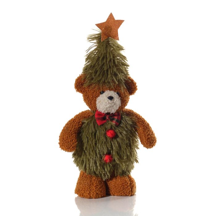 Christmas Tree Standing Bear with Star