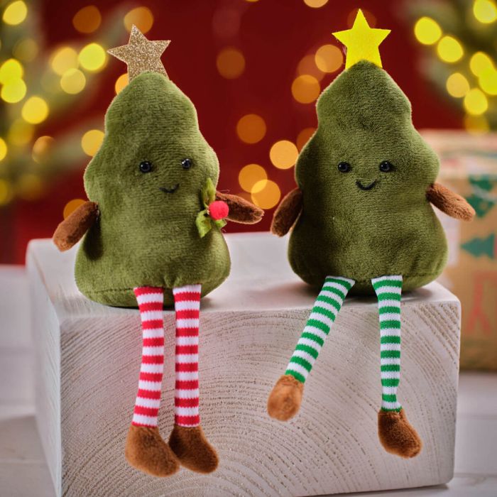 Jingle and Joy Christmas Tree Shelf Sitter