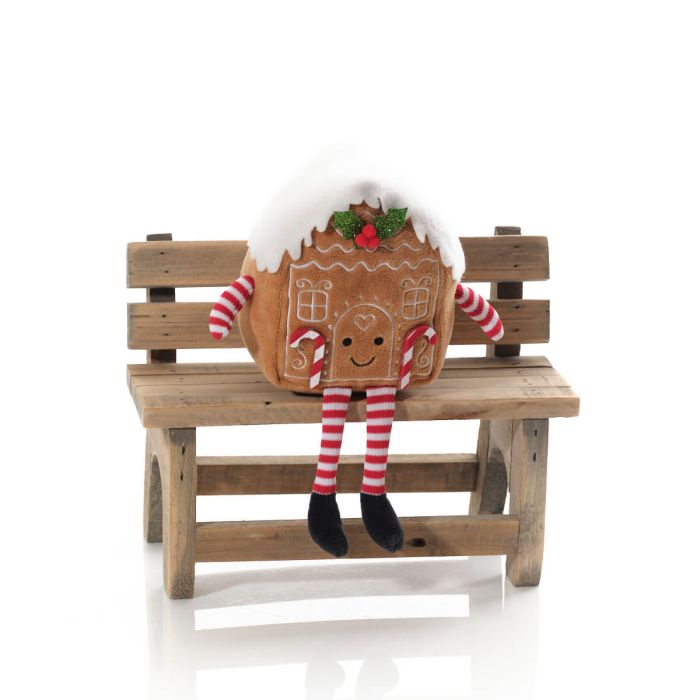 Gingerbread House Fabric Shelf Sitter