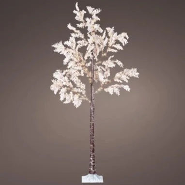 White Christmas Foliage Lit Twig Tree 180cm/ 6ft