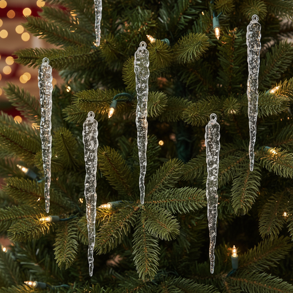 Frozen Icicle Christmas Decoration 18.5cm
