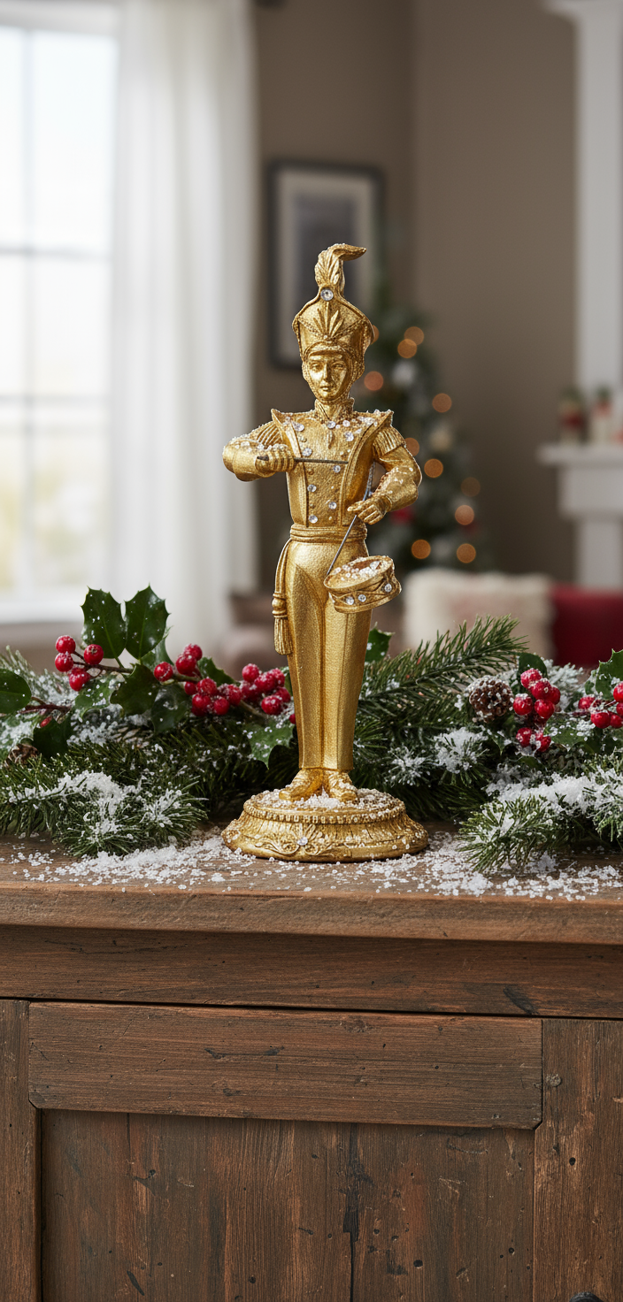 Gold Christmas Nutcracker Soldier