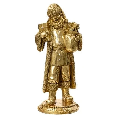 Gold Santa Christmas Ornament 28.5cm