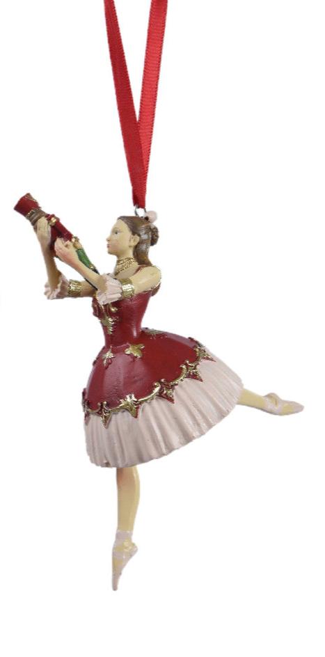 Nutcracker and Ballet Dancer Hanging Christmas Tree Decorations