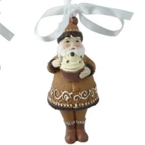 Gingerbread Santa Hanging Christmas Tree Decoration