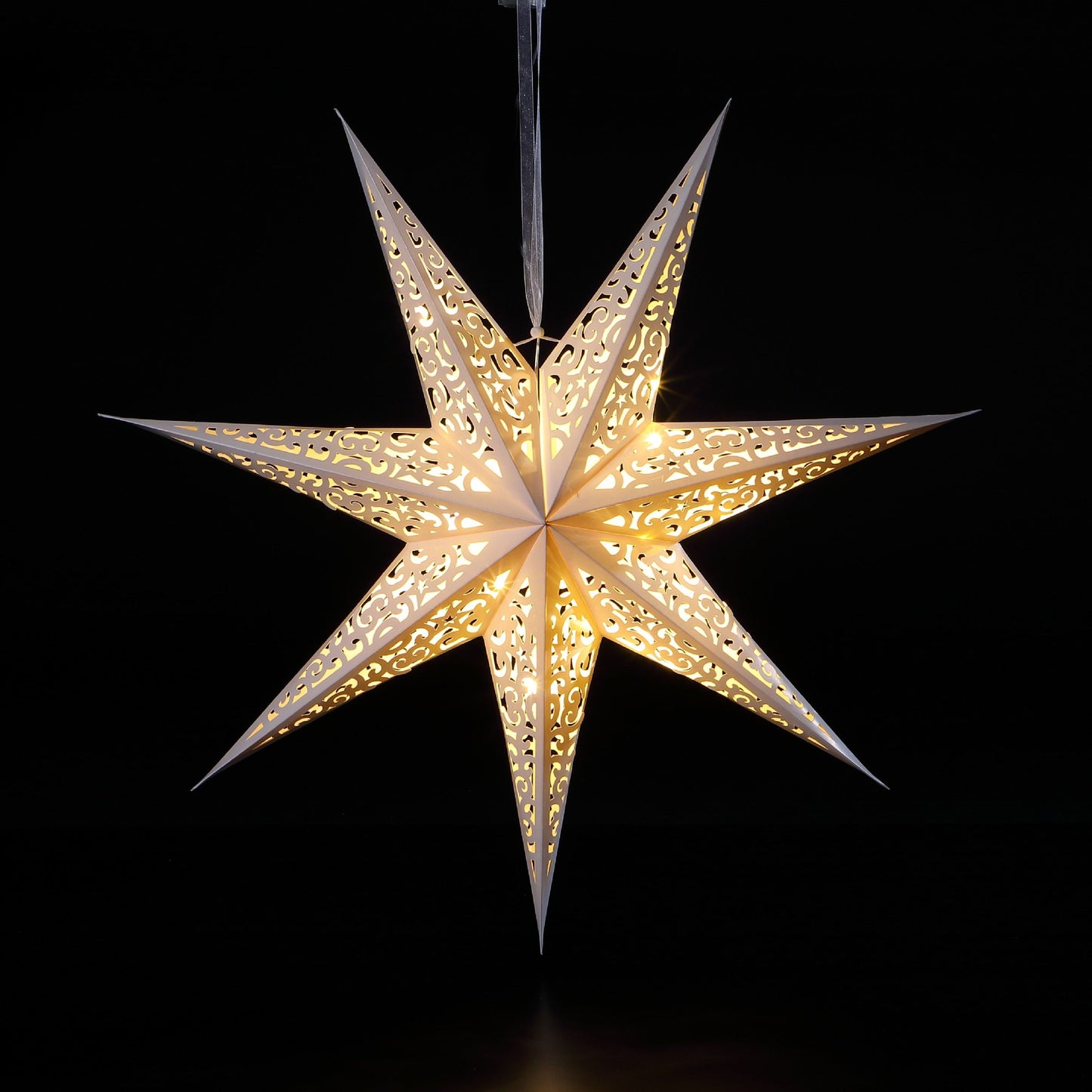 60cm LED Shining Star Paper Christmas Decoration