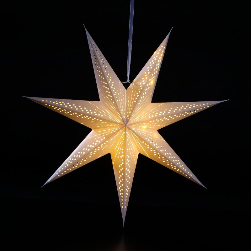 60cm LED Shooting Star Paper Christmas Decoration