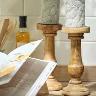 Rustic Vintage Style Wooden Christmas Candle Holder