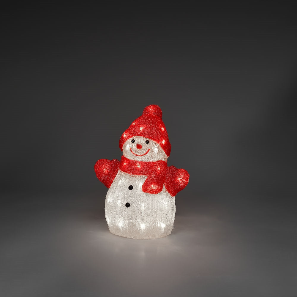 Konstsmide Acrylic Snowman LED Christmas Display Decoration