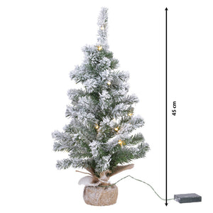 Snowy Imperial Pre-Lit Mini Christmas Tree 45cm