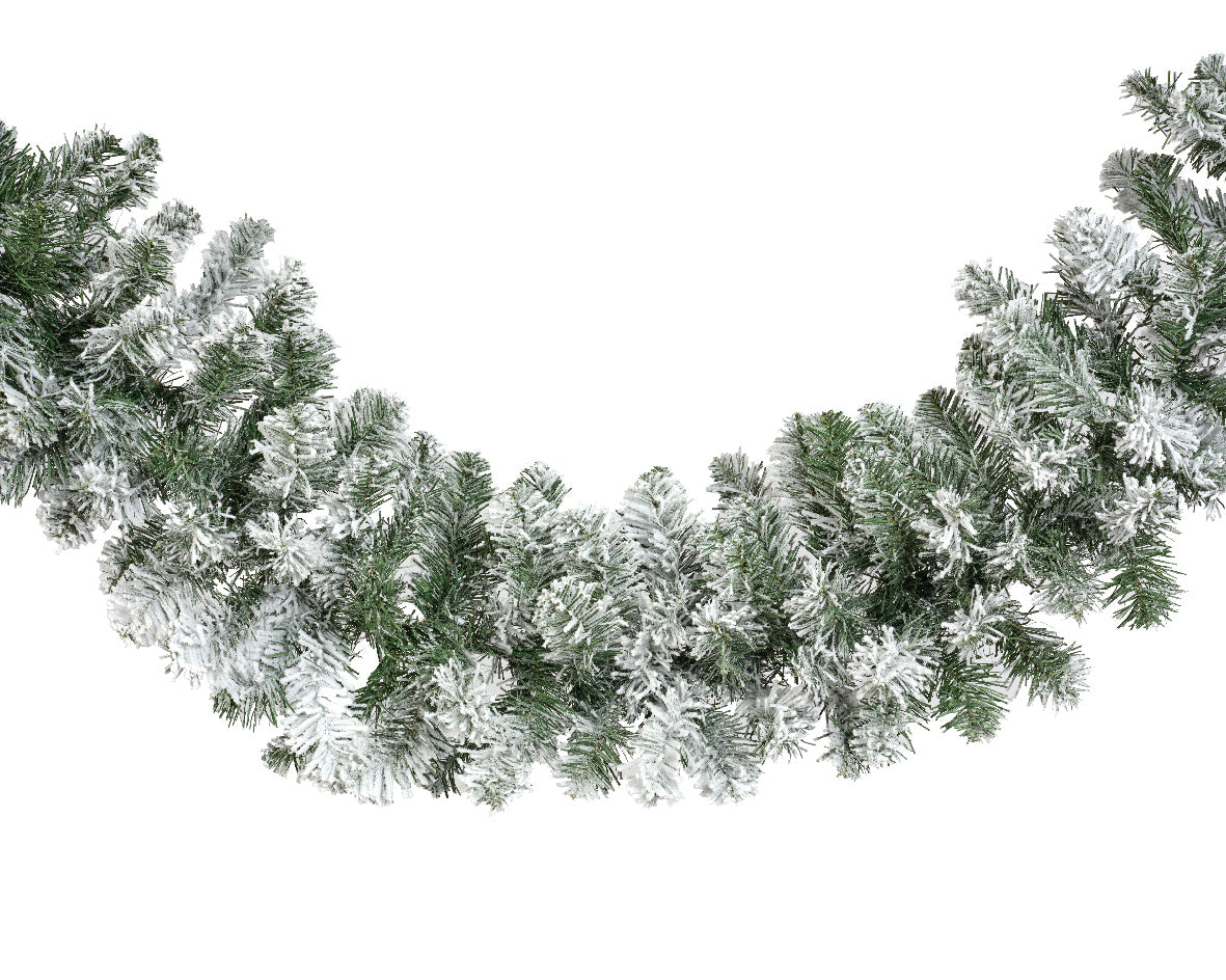 Snowy Imperial Festive Christmas Garland 270cm